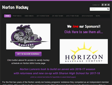 Tablet Screenshot of nortonhockey.com